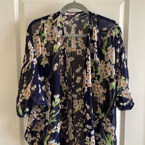 Floral Kimono top shirt blouse